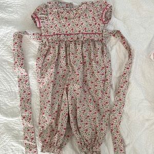 Little English Floral Romper, 6m